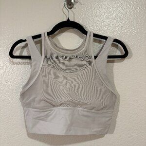 Lululemon Sports Bra | White with mesh detailing | Size 8
